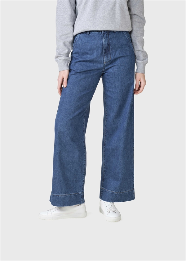 Klitmøller Collective - Lydia Denim Pant - Dark Blue Stonewash
